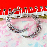 40Pcs Moon Charms Antique Bronze Plated Diy Jewelry Findings