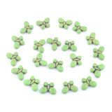 40Pcs Turquoise Howlite Gem Stone Butterfly Beads Strand Green Multicolor Orange