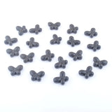 40Pcs Turquoise Howlite Gem Stone Butterfly Beads Strand Green Multicolor Orange