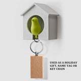 40Pcs Blank Rectangle Wooden Keychain DIY Wood Keychains Key Tags
