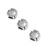 40Pcs Silver Plated Cross Spacer Beads for Charm Jewelry Making DIY