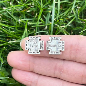40Pcs Silver Plated Cross Spacer Beads for Charm Jewelry Making DIY