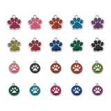 40Pcs Enamel Charms Pendant Dog Paw Prints for Jewelry Making DIY