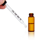 40Pcs 5ml Amber Glass Bottles Essential Oil Perfume with Droppers Labels DIY