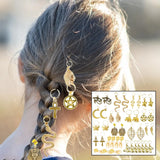 40Pcs Jewelry Braids Hair Clips Dreadlocks Hair Charms for Show, Dancing Party