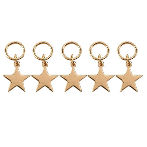 40Pcs Silver & Star Hair Rings Braids Plaits Hair Clips (Silver&Gold Stars)