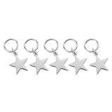 40Pcs Silver & Star Hair Rings Braids Plaits Hair Clips (Silver&Gold Stars)