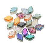 40Pcs/Lot 11X15MM Rhombus Glass Beads Crystal Pendant DIY Jewelry Making Charms
