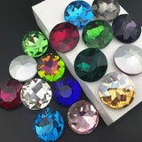 40Pcs 27mm Round Fancy Glass Crystals 1216 for Jewelry Making