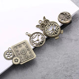 40Pcs Steampunk Gears Charms Pendant Clock Watch Wheel Gear Crafting DIY Kits