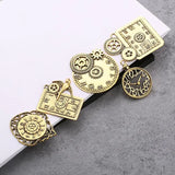 40Pcs Steampunk Gears Charms Pendant Clock Watch Wheel Gear Crafting DIY Kits