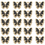 40Pcs Multicolor Enamel Butterfly Charm Jewelry Making Supplies Pendant