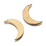 40Pcs Brass Moon Earrings Charms for DIY Jewelry Making