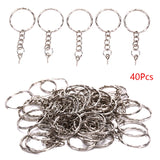40Pcs Key Chain Key Ring Lobster Clasps Jewelry Making