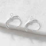40Pcs 12x15mm Brass Earring Hooks DIY Jewelry Craft