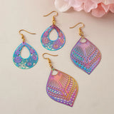 40Pcs Mixed Shapes Filigree Pendant Stainless Steel Etched Metal Embellishment