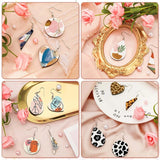 40Pcs Sublimation Blank Earrings Unfinished Wood Earrings for DIY Jewelry Making