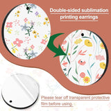40Pcs Sublimation Blank Earrings Unfinished Wood Earrings for DIY Jewelry Making
