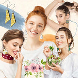 40Pcs Sublimation Blank Earrings Unfinished Wood Earring for DIY Crafts