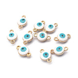 40Pcs Bohemia Charm Beads Double Hole Alloy Pendants For DIY Jewelry Making