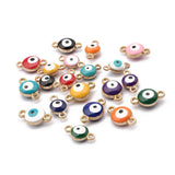 40Pcs Bohemia Charm Beads Double Hole Alloy Pendants For DIY Jewelry Making