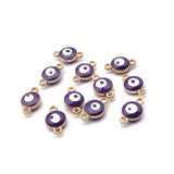 40Pcs Bohemia Charm Beads Double Hole Alloy Pendants For DIY Jewelry Making