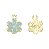 40Pcs Colorful Flowers Charms Pendant for Earrings Jewelry Making