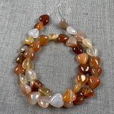 40Pcs Heart-shaped Natural Stone Beads Jewelry Making DIY Necklace Bracelet