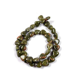 40Pcs Heart-shaped Natural Stone Beads Jewelry Making DIY Necklace Bracelet
