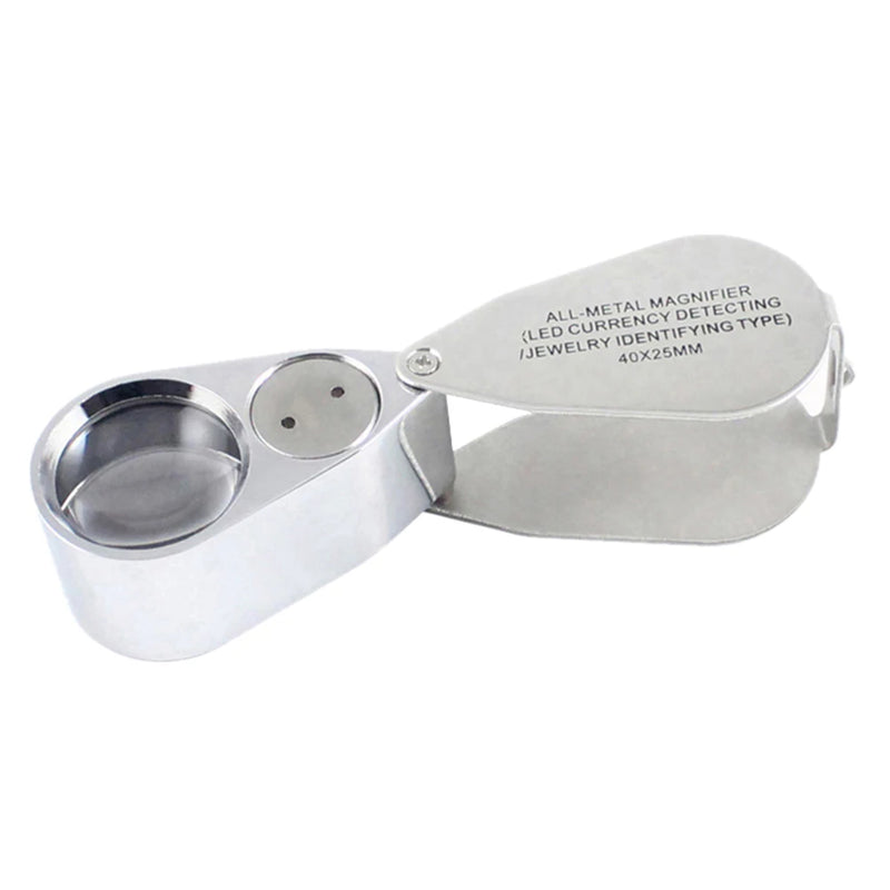 Folding Jewelry Magnifier Portable Loupe Illuminated Magnifier with LED Licht