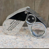 Folding Jewelry Magnifier Portable Loupe Illuminated Magnifier with LED Licht