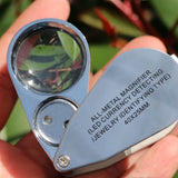 Folding Jewelry Magnifier Portable Loupe Illuminated Magnifier with LED Licht