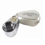 Folding Jewelry Magnifier Portable Loupe Illuminated Magnifier with LED Licht