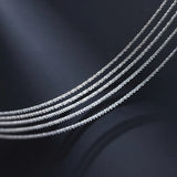 Silver 925 Chain Necklace Bling for Women