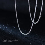 Silver 925 Chain Necklace Bling for Women