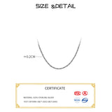 Silver 925 Chain Necklace Bling for Women