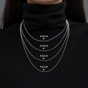 Silver 925 Chain Necklace for Women Girl Choker Cross Chain