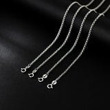 Silver 925 Chain Necklace for Women Girl Choker Cross Chain