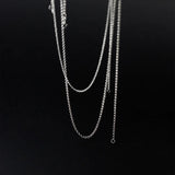 Silver 925 Chain Necklace for Women Girl Choker Cross Chain