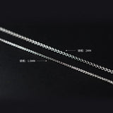 Silver 925 Chain Necklace for Women Girl Choker Cross Chain