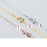 Silver 925 Chain O Cross Necklace for Women Girls