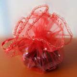 50pcs Organza Gift Bags with Handles for Jewelry/Wedding DIY Packaging