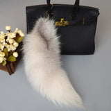 Plush Fluffy Fox Tail Keychain Unisex Backpack Decor