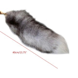 Plush Fluffy Fox Tail Keychain Unisex Backpack Decor