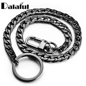 40cm Metal Wallet Belt Chain Hip Hop Street Keyring Anti-lost Keychain K404