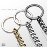 Long Trousers Hipster Key Chains Punk Street Big Ring Key Ring Metal Wallet