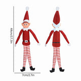 Christmas Elf Plush Leg Doll Pendant Xmas Tree Ornament