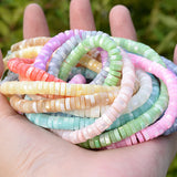 40cm Natural Shell Spacer Beads 12 Colors for DIY Jewelry Making