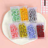 40g Retro Irregular Stripe Tube Glass Beads for DIY Earrings Jewelry