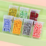 40g Retro Irregular Stripe Tube Glass Beads for DIY Earrings Jewelry